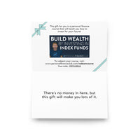 "Build Wealth by Investing in Index Funds" Course Gift Voucher (Physical Version - Blue)