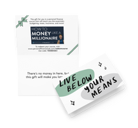 "How to Money Like a Millionaire" Course Gift Voucher (Physical Version - White)